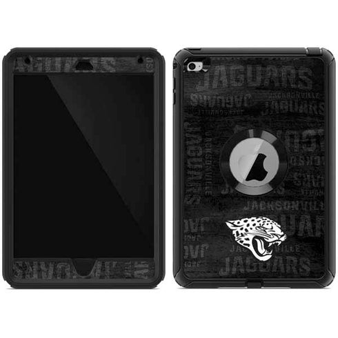 NFL Jacksonville Jaguars Black & White Otterbox Defender iPad Skin