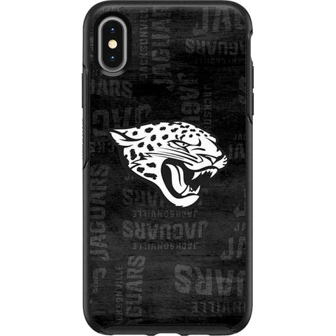 NFL Jacksonville Jaguars Black & White Otterbox Symmetry iPhone Skin