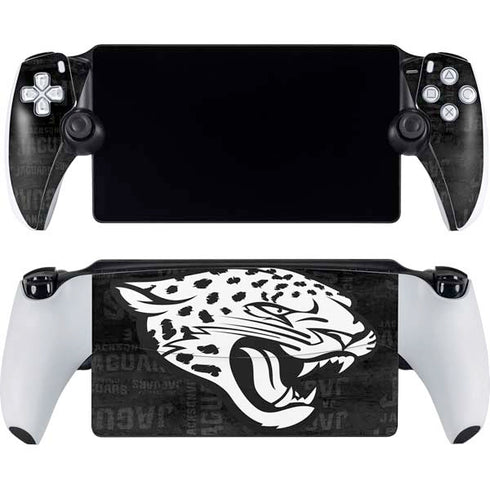 NFL Jacksonville Jaguars Black & White PlayStation Portal Remote Player Skin