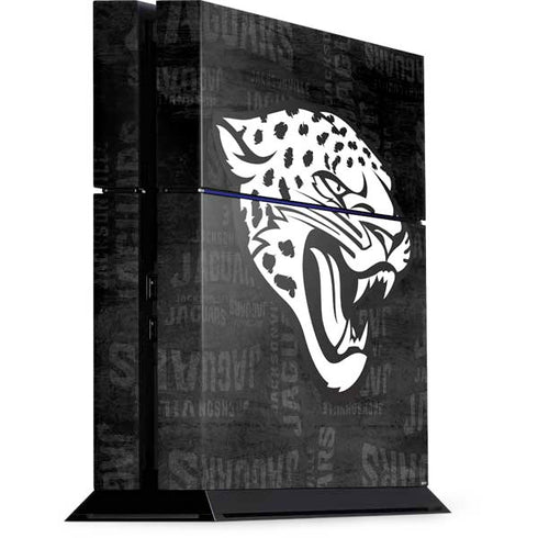 NFL Jacksonville Jaguars Black & White PS4 Console Skin
