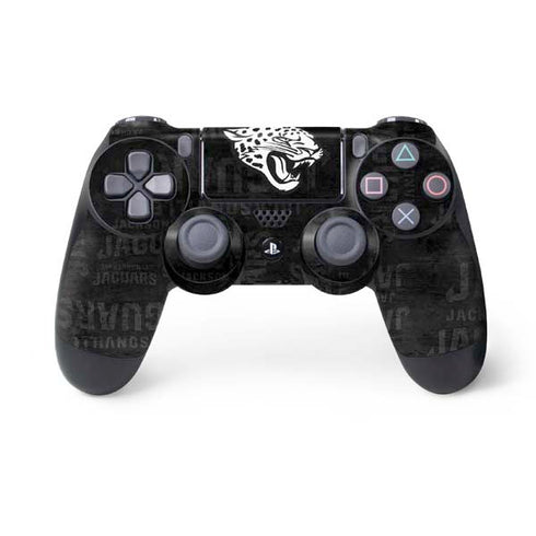 NFL Jacksonville Jaguars Black & White PS4 Controller Skin