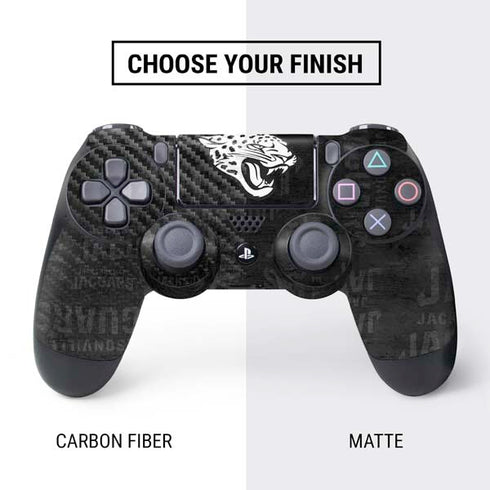 NFL Jacksonville Jaguars Black & White PS4 Controller Skin