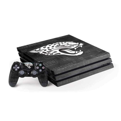 NFL Jacksonville Jaguars Black & White PS4 Pro Bundle Skin