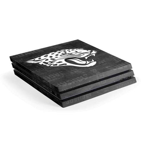 NFL Jacksonville Jaguars Black & White PS4 Pro Console Skin
