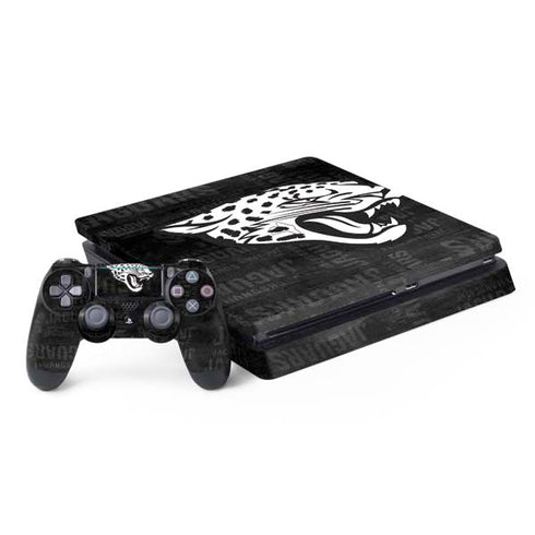 NFL Jacksonville Jaguars Black & White PS4 Slim Bundle Skin