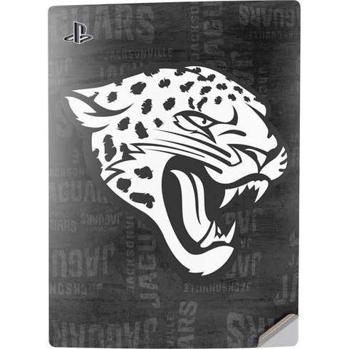 NFL Jacksonville Jaguars Black & White PS5 Digital Edition Console Skin