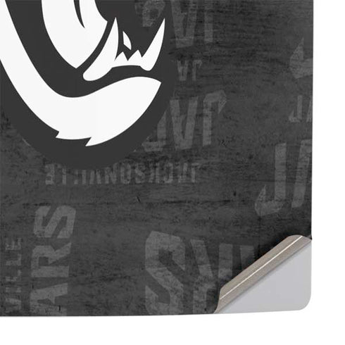 NFL Jacksonville Jaguars Black & White PS5 Slim Digital Edition Console Skin