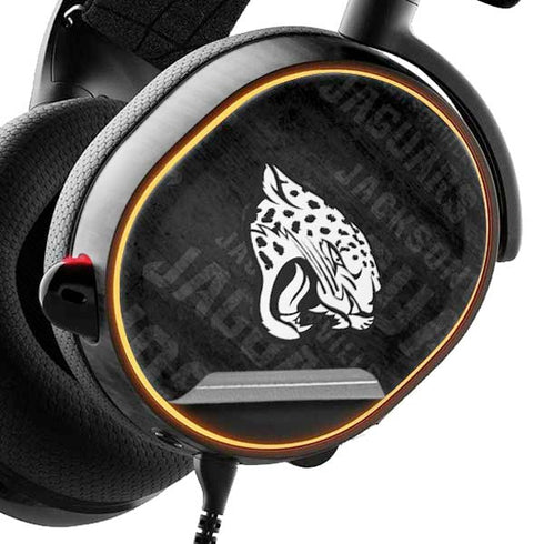 NFL Jacksonville Jaguars Black & White SteelSeries Arctis 3 Skin