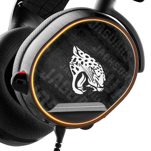 NFL Jacksonville Jaguars Black & White SteelSeries Arctis 5 Skin