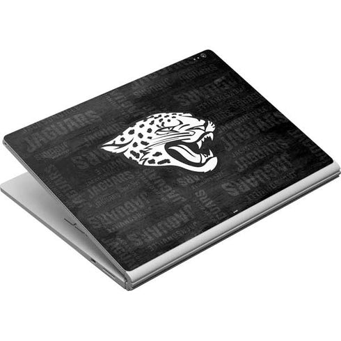 NFL Jacksonville Jaguars Black & White Surface Book Skin