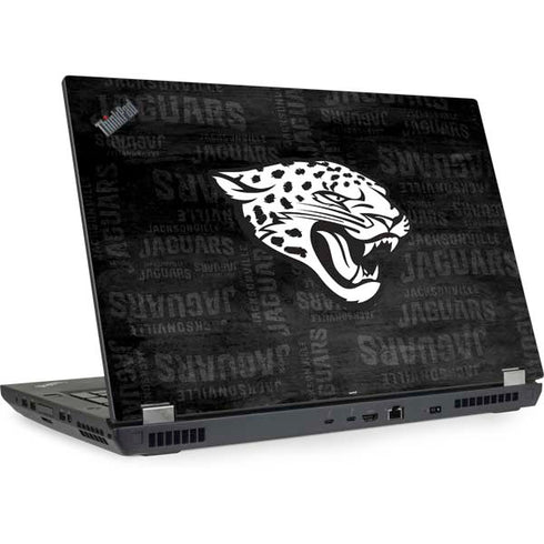 NFL Jacksonville Jaguars Black & White Lenovo ThinkPad Skin