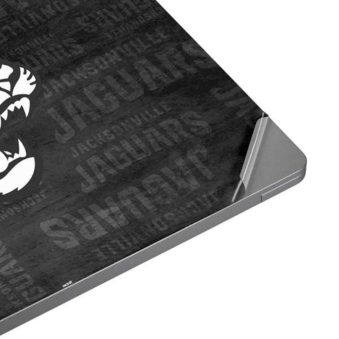 NFL Jacksonville Jaguars Black & White Universal Laptop 16in (13 x 9.4in) Skin