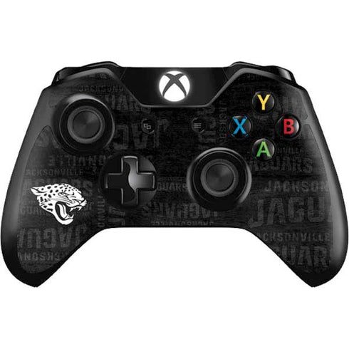 NFL Jacksonville Jaguars Black & White Xbox One Controller Skin