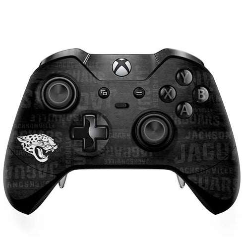 NFL Jacksonville Jaguars Black & White Xbox One Elite Controller Skin