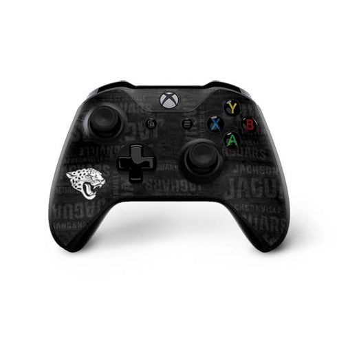 NFL Jacksonville Jaguars Black & White Xbox One X Controller Skin
