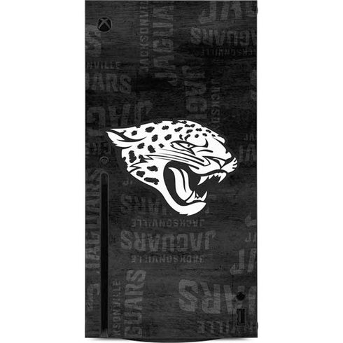 NFL Jacksonville Jaguars Black & White Xbox Series X Console Skin