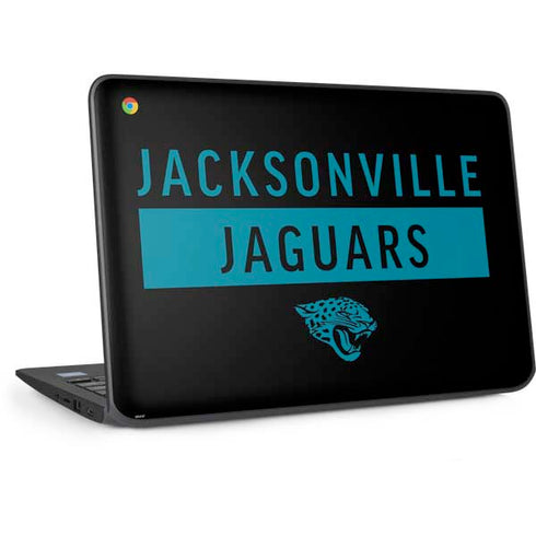 NFL Jacksonville Jaguars Black Performance Series HP Chromebook Skin