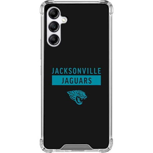 NFL Jacksonville Jaguars Black Performance Series Galaxy A15 5G Clear Case