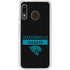 NFL Jacksonville Jaguars Black Performance Series Galaxy A20 Clear Case