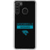 NFL Jacksonville Jaguars Black Performance Series Galaxy A21 Clear Case
