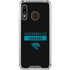 NFL Jacksonville Jaguars Black Performance Series Galaxy A30 Clear Case