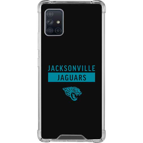 NFL Jacksonville Jaguars Black Performance Series Galaxy A51 5G Clear Case
