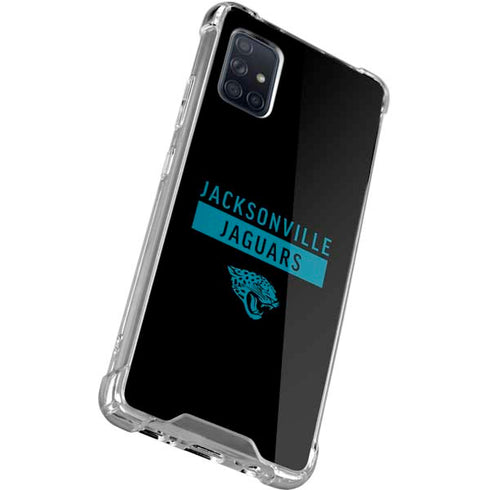 NFL Jacksonville Jaguars Black Performance Series Galaxy A51 5G Clear Case