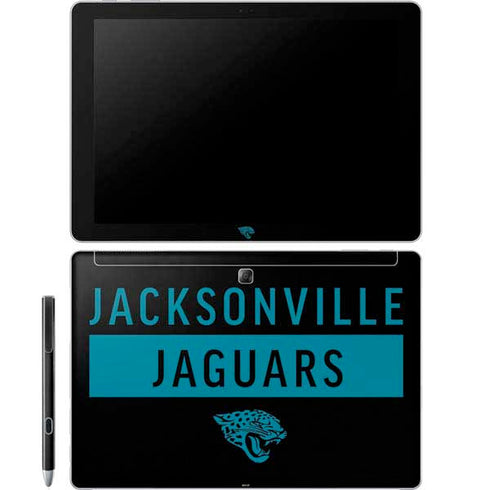 NFL Jacksonville Jaguars Black Performance Series Galaxy Book 12in Skin