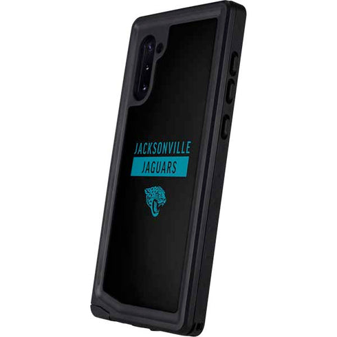 NFL Jacksonville Jaguars Black Performance Series Galaxy Note 10 Waterproof Case