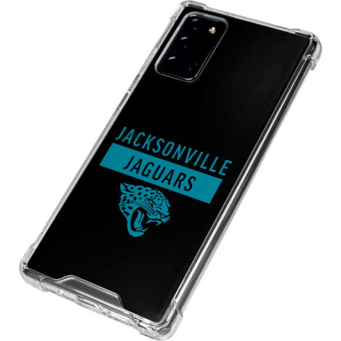 NFL Jacksonville Jaguars Black Performance Series Galaxy Note20 5G Clear Case