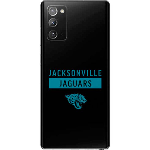 NFL Jacksonville Jaguars Black Performance Series Galaxy Note20 5G Skin
