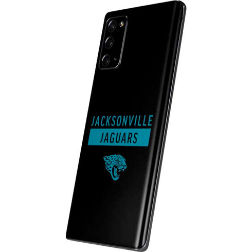 NFL Jacksonville Jaguars Black Performance Series Galaxy Note20 5G Skin