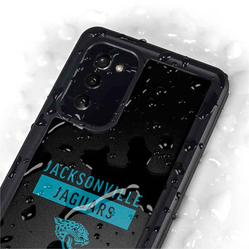 NFL Jacksonville Jaguars Black Performance Series Galaxy Note20 5G Waterproof Case