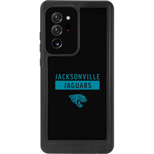 NFL Jacksonville Jaguars Black Performance Series Galaxy Note20 Ultra 5G Waterproof Case