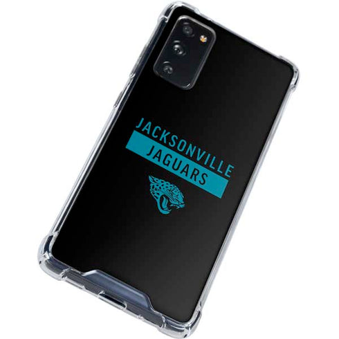 NFL Jacksonville Jaguars Black Performance Series Galaxy S20 FE Clear Case