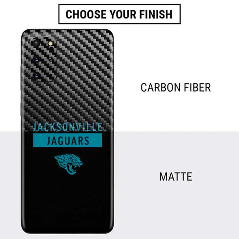 NFL Jacksonville Jaguars Black Performance Series Galaxy S20 Plus Skin