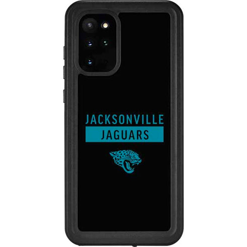 NFL Jacksonville Jaguars Black Performance Series Galaxy S20 Plus Waterproof Case