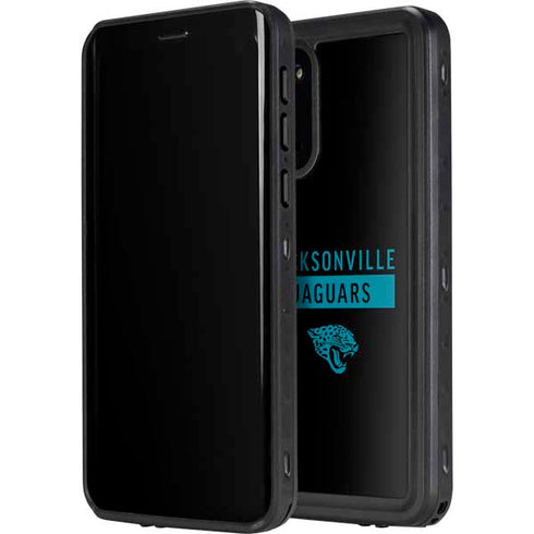 NFL Jacksonville Jaguars Black Performance Series Galaxy S20 Plus Waterproof Case