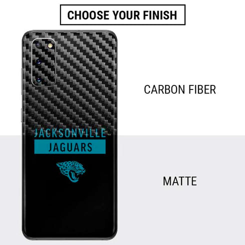 NFL Jacksonville Jaguars Black Performance Series Galaxy S20 Skin