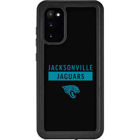 NFL Jacksonville Jaguars Black Performance Series Galaxy S20 Waterproof Case