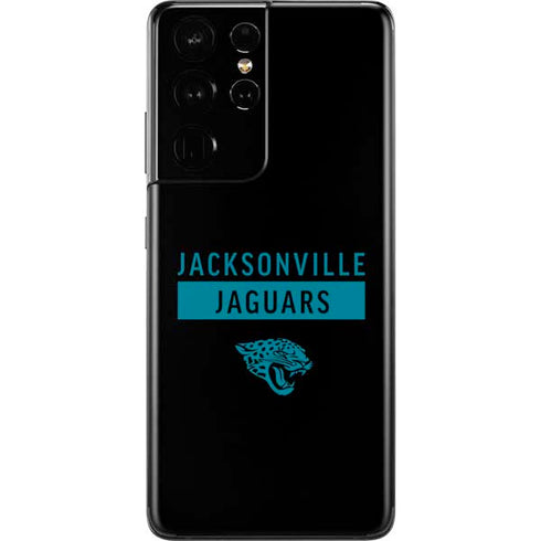 NFL Jacksonville Jaguars Black Performance Series Galaxy S21 Ultra 5G Skin