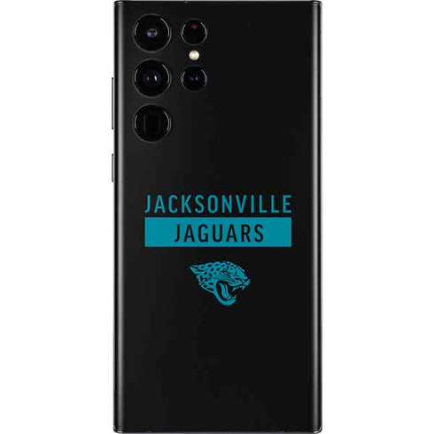 NFL Jacksonville Jaguars Black Performance Series Galaxy S22 Ultra Skin