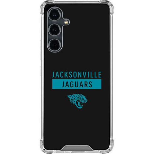 NFL Jacksonville Jaguars Black Performance Series Galaxy S23 FE Clear Case