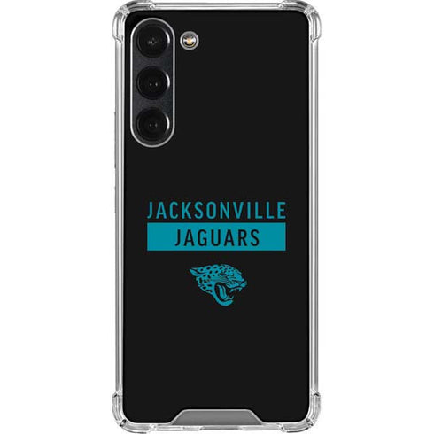 NFL Jacksonville Jaguars Black Performance Series Galaxy S23 Plus Clear Case