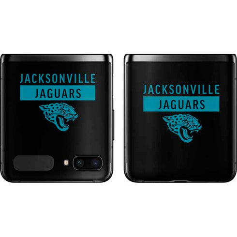 NFL Jacksonville Jaguars Black Performance Series Galaxy Z Flip Skin