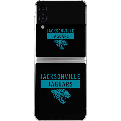 NFL Jacksonville Jaguars Black Performance Series Galaxy Z Flip3 5G Skin