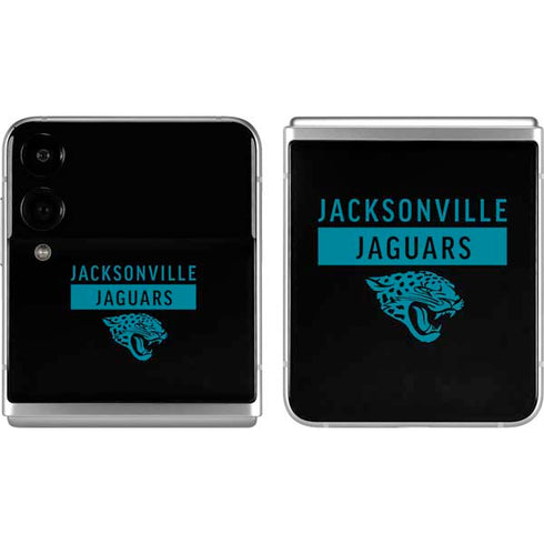 NFL Jacksonville Jaguars Black Performance Series Galaxy Z Flip4 5G Skin