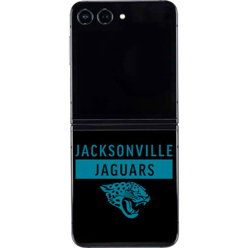 NFL Jacksonville Jaguars Black Performance Series Galaxy Z Flip5 5G Skin