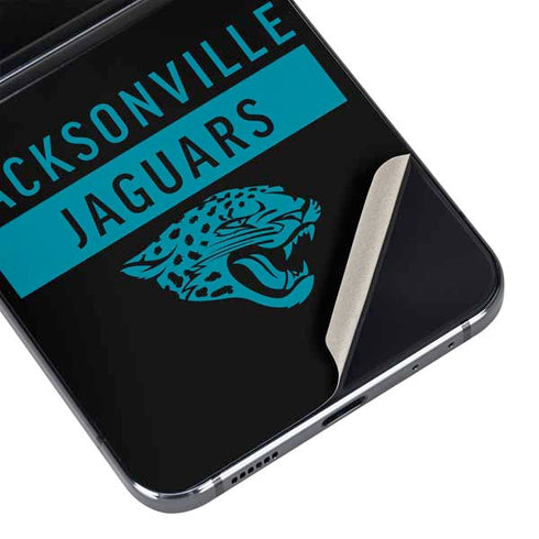 NFL Jacksonville Jaguars Black Performance Series Galaxy Z Flip5 5G Skin
