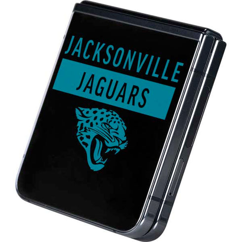 NFL Jacksonville Jaguars Black Performance Series Galaxy Z Flip5 5G Skin